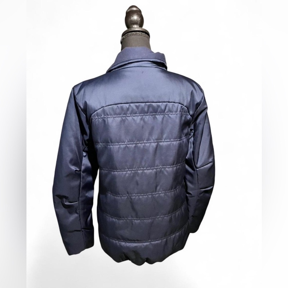Nike Women's Dark Blue Lightweight Puffer Jacket Size Small Activewear Workout - Picture 2 of 6